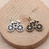 10pcs 20x19mm 2 Colors Antique Bronze Color Antique Silver Color Bicycle Charms For DIY Jewelry Making