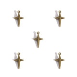 50Pcs Alloy Four-Pointed Star Charms for Jewelry Making DIY Necklaces Bracelets Earrings Keychains and Other Accessories L352