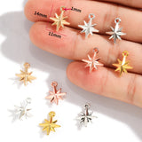 30pcs 5 Colors star Charms For Bracelet Earring necklace Pendants DIY Handmade Jewelry Accessories Making 14*11mm L351