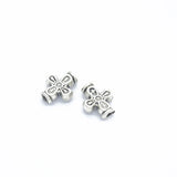 10pcs Antique Silver color Big Hole cross Beads Spacers Beads Fit European Charm Jewelry Accessories DIY Findings R190