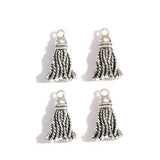 10pcs 3 colors tassel Charms Pendants For Necklace Bracelet Jewelry Making DIY Handmade 20*12mm J126
