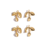 10 pcs 5 colors leaf Charms Pendants for Bracelet Necklace pendant DIY Jewelry Making Finding Accessories 27*23mm Q302