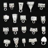 20-40pcs silver color Zinc Alloy Bead DIY big hole metal connector Beads Fits Charm Bracelets Necklaces Pendants making R224