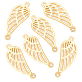 30pcs  7 color wing connect Charms Necklace Pendant Bracelet Jewelry Making Handmade Crafts diy Supplies 25*10mm