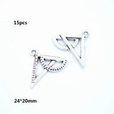 4-25pcs New Product Antique silver color learning tools Charms Pendant Jewelry Metal Alloy Jewelry Marking  U054