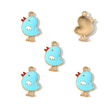 10pcs Enamel Charms Cute Cartoon chick Pendants Charms For Jewelry Making Supplies DIY Handmade Bracelets Earrings Accessories