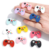 10Pcs Colorful Gaming Controller Resin Keychain Charms for Phone Cases 27.5*20mm Suitable for DIY Jewelry Making AccessoriesW580