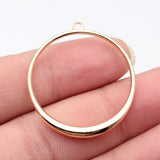 10pcs 38x34mm 5 Colors Simple And Elegant Design Circular Pendant For DIY Jewelry Making