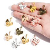 10pcs 6 colors alloy leaf Charm Hollow Pendant For DIY Necklace Bracelet Earrings Jewelry Crafts Making Accessories 24*16mm Q393