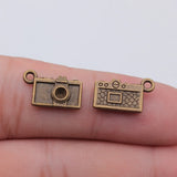 10pcs 10x15mm 2 Colors Antique Bronze Color Antique Silver Color Camera Charms For DIY Jewelry Making