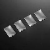 5-50pcs/lot Clear rectangle Cabochons Transparent Flat Back Glass Cabochon Cameo Settings For DIY Jewelry Making Supplies V1006
