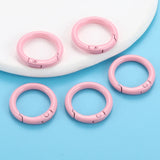 20/25/30/35/41mm Multi-colors Mixed Spray painting Alloy Keychain DIY Jewelry Making Findings V161