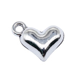 20Pcs/Lot Charms For Jewelry Making heart 14x10mm Antique Silver Plated Pendants DIY Handmake Tibetan Silver Bracelet Necklace