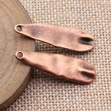 10pcs 36x11mm 3 Colors Antique Bronze Color Antique Copper Color Antique Gold Color Hammered Teardrop Pendant
