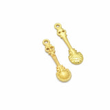 20pcs  Gold color Spoon Charms Necklace Pendant Bracelet Jewelry Making Handmade Crafts diy Supplies 33*9mm 1532