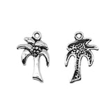10pcs 13x20mm 2 Colors Antique Bronze Color Antique Silver Color Coconut Tree Charms For DIY Jewelry Making