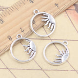 20 piezas dijes sol 20x18mm colgantes de Color plata tibetana fabricación de joyería antigua artesanía hecha a mano DIY