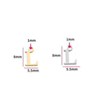 2pcs Stainless Steel Initial Alphabet DIY Jewelry Charms Wholesale A-Z Letter Necklace Making Pendant Never Fade S128