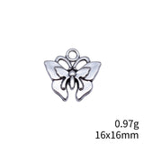 20pcs 16x16mm 2 Colors Antique Bronze Color Antique Silver Color Butterfly Charms For DIY Jewelry Making