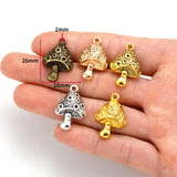 10pcs 5 colors Food Mushroom Charm fit for Necklace Key Chain Pendant DIY Jewelry 26*18mm K11