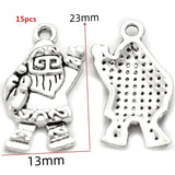 10-30pcs Christmas style charm snowman Santa Claus Gift box for Earring necklace Pendants DIY Handmade Craft Jewelry Making