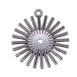 10pcs 29x26mm 3 Colors Antique Bronze Color Antique Silver Color Antique Gold Color Circular Geometric Sun-Shaped Charms
