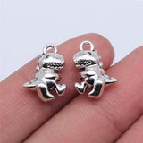 10pcs 12x15mm 2 Colors Antique Bronze Color Antique Silver Color Dinosaur Charms For DIY Jewelry Making