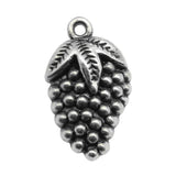 20pcs 21x12mm 2 Colors Antique Bronze Color Antique Silver Color Grape Charms For DIY Jewelry Making