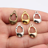 10pcs 21x12mm 5 Colors Openwork Geometric Earrings Charms For DIY Jewelry Making