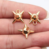 5pcs 18x15x13mm 5 Colors Meteor Hammer Pendant, Nail Ball Charms For DIY Jewelry Making