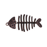 1pcs 103x55mm 2 Colors Antique Bronze Color Antique Copper Color Fish Bone Charms For DIY Jewelry Making