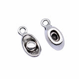 20pcs 4x12mm 2 Colors Antique Silver Color Gold Color Ingots Charms For DIY Jewelry Making