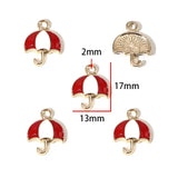 10PCS Alloy Drip-Style Hot Air Balloon Pendants DIY Necklace Earrings Jewelry Accessories Keychains Bag Charms Jewelry Making