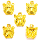 20 pcs 5 colors Tiger Charms Antique Pendants for Jewelry Making Necklace Bracelet Accessories Findings 15*12mm D9265