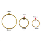 15pcs 3 sizes Double hole Geometric Circle Earrings Connector Charms for Earrings necklaces Pendant DIY Jewelry Findings B205