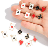 20pcs Creative black/white Ace Poker Charms for Necklaces Earrings Bracelets Pendants DIY Jewelry Making Accessories Handmade