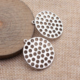10pcs 28x25mm/33x30mm 5 Colors Multi-Hole Disc Charms For DIY Jewelry Making