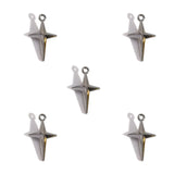 50Pcs Alloy Four-Pointed Star Charms for Jewelry Making DIY Necklaces Bracelets Earrings Keychains and Other Accessories L352
