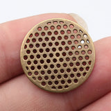 10pcs 25x25x1.1mm 3 Colors Multi-Hole Round Plate Accessories