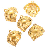 4 colors 10pcs Fashion CreativityHalf People Face Pendant for DIY Women Men Bracelet earrings Necklace Jewelry Making I1125