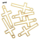 30pcs New Product Antique silver color hollow out cross Charms Pendant Jewelry Metal Alloy Jewelry Marking 23*11mm T102