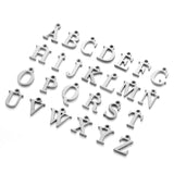 2pcs Stainless Steel Initial Alphabet DIY Jewelry Charms Wholesale A-Z Letter Necklace Making Pendant Never Fade S128