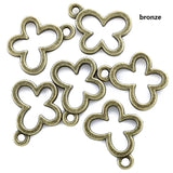 50pcs simple Hollow Butterfly Zinc alloy Charms for Jewelry Making Fashion Earrings Pendants Necklaces Bracelet Accessories DIY
