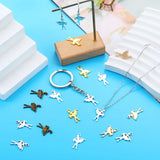 20pcs 5 colors Dancing girl Charms For Necklace Bracelet Keychain pendant DIY Jewelry Making 22*15mm I135