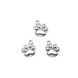 20Pcs/Lot  Charms Bear Paw 12x10mm Antique Silver Color Pendants Making DIY Handmade Tibetan Finding Jewelry