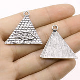 5pcs 30x32mm Ancient Egyptian Pyramid The Eye Of Horus Charms For DIY Jewelry Making