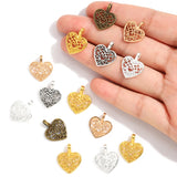 25pcs 5 Color Antique Silver color Heart Charms Pendant For Jewelry Making Diy Bracelet Necklace 18*14mm A83
