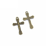 15pcs 5 Color cross Charm for Key Chain Bracelet Necklace earring Pendant  DIY Handmade Jewelry Accessories 32*19mm T29
