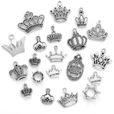 2-40pcs Ancient silver Alloy Loose Spacer Beads Gold Silver Crown Beads for Jewelry Making DIY Bracelet Handmade Accessories