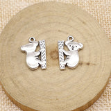 10pcs 20x14mm 2 Colors Antique Bronze Color Antique Silver Color Koala Charms For DIY Jewelry Making